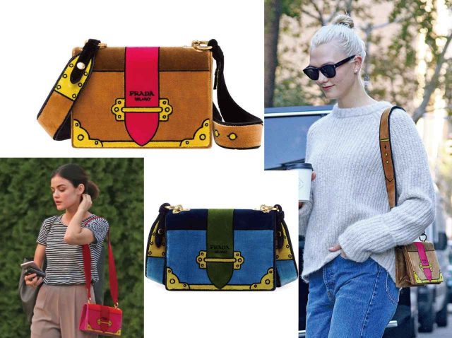 プラダのベルベットバッグが、セレブの間で争奪戦！