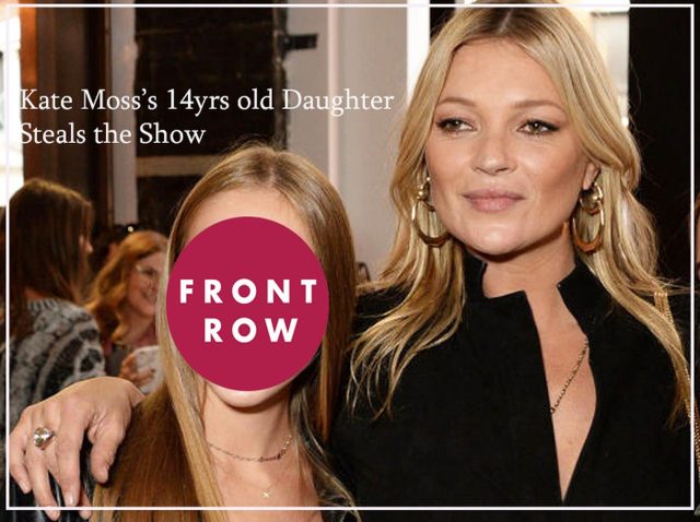 ケイト・モス、ファッションショーに同伴した美しすぎる14歳娘に注目を奪われる