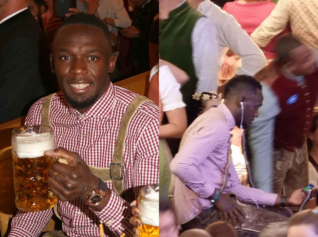 ウサイン・ボルト、一般人と並んで酒場を訪れるもイヤホンつけてスマホ見つめる