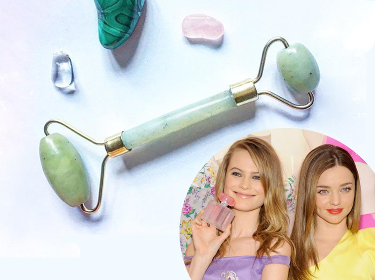 ミランダやヴィクシーモデルが顔のむくみ解消に使っているのは「翡翠ローラー」