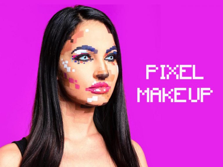 ハロウィンにいかが?懐かしのゲームみたいな「ピクセル・メイク」がオシャレ!