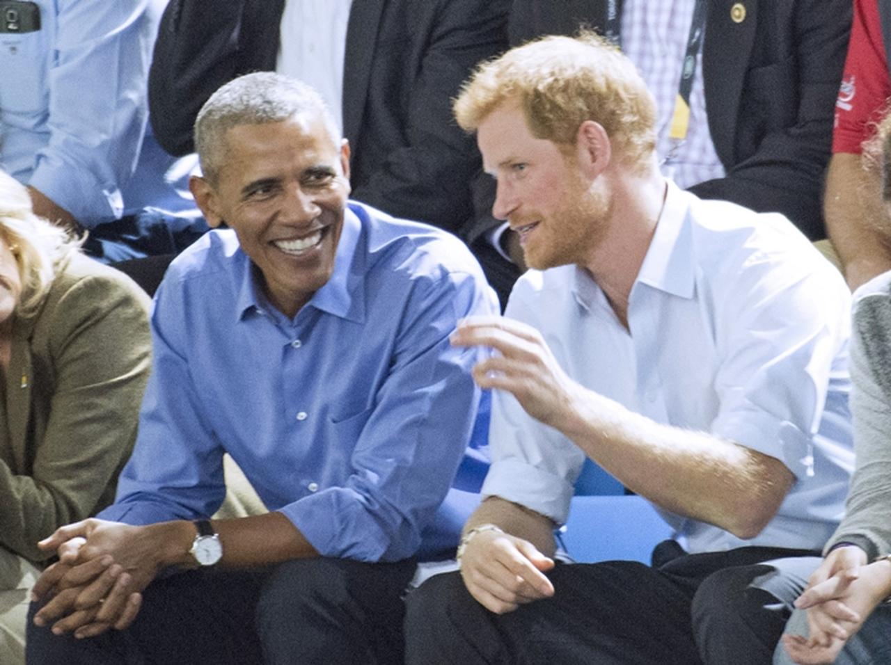 オバマ元大統領、英ヘンリー王子のロマンスに興味津々! 噂の恋人について質問攻めに