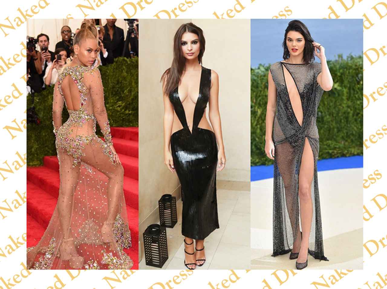 ギリギリの美学!セレブたちの美しすぎる「裸ドレス」コレクション