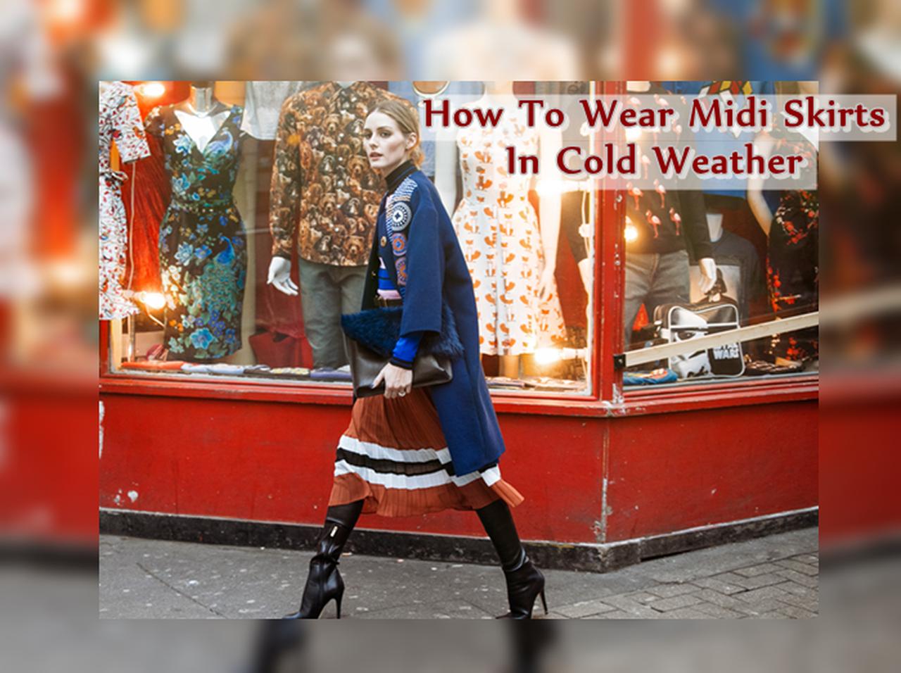 寒くても着たい!秋冬のミディ丈スカートでも暖かく着こなす足元テク