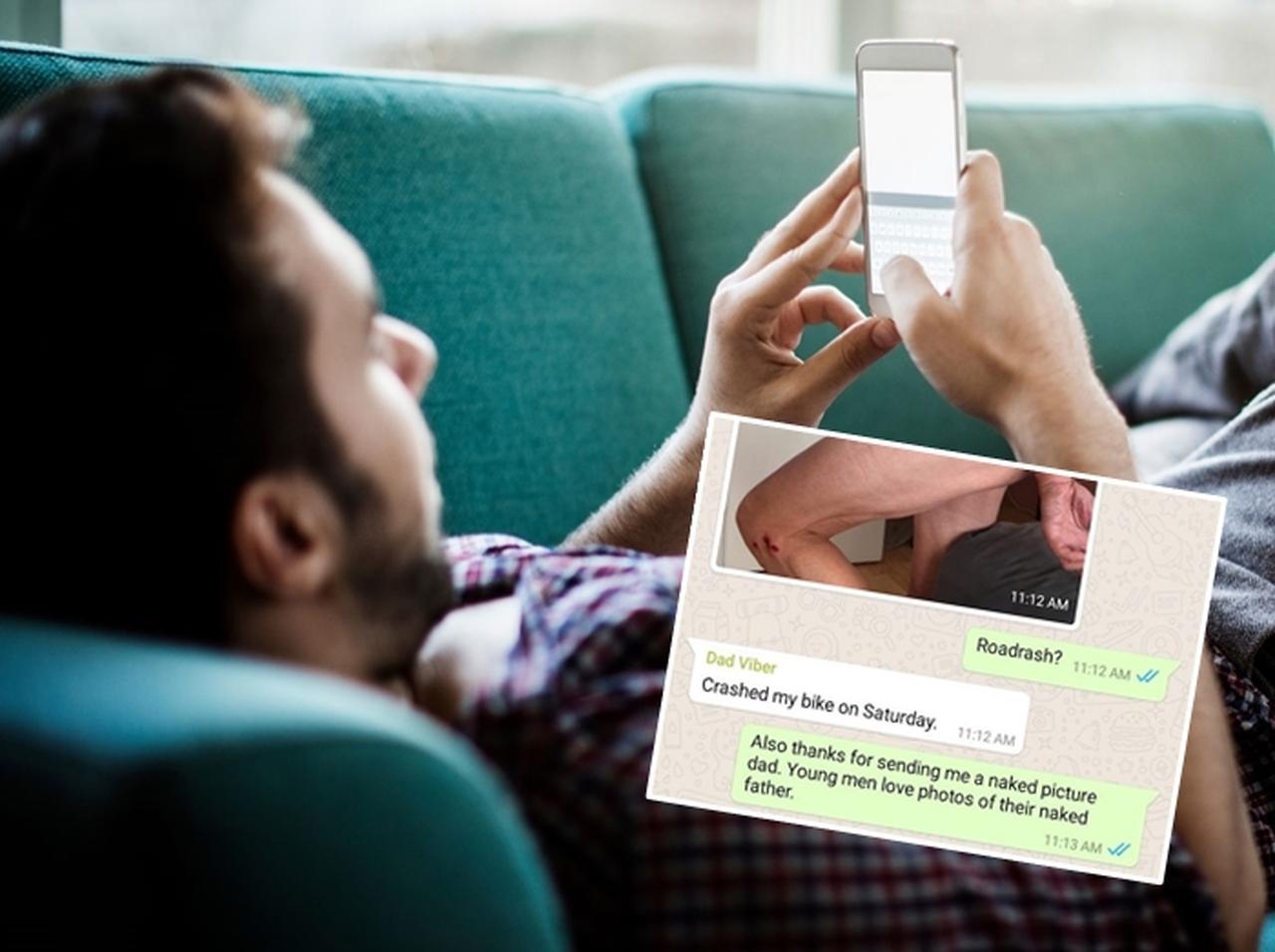 家族に「裸の写真」を送った父親の言い訳が神ってる