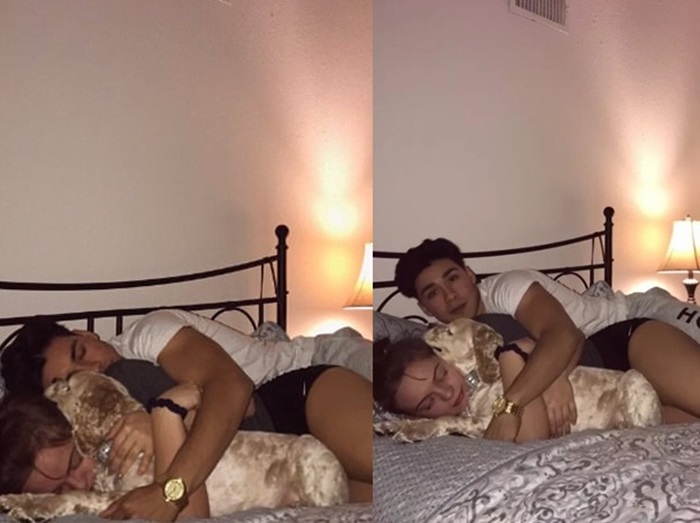 彼女とのイチャイチャ写真を投稿した彼、必死さが伝わる撮影の裏側が可愛すぎ