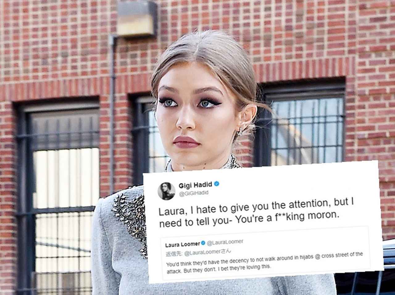 22歳人気モデルのジジ・ハディッド、記者を「低能」と呼び公開処刑