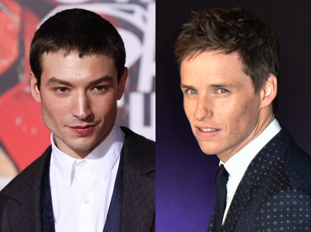 エディー・レッドメインとエズラ・ミラーがイベントで抱き合う