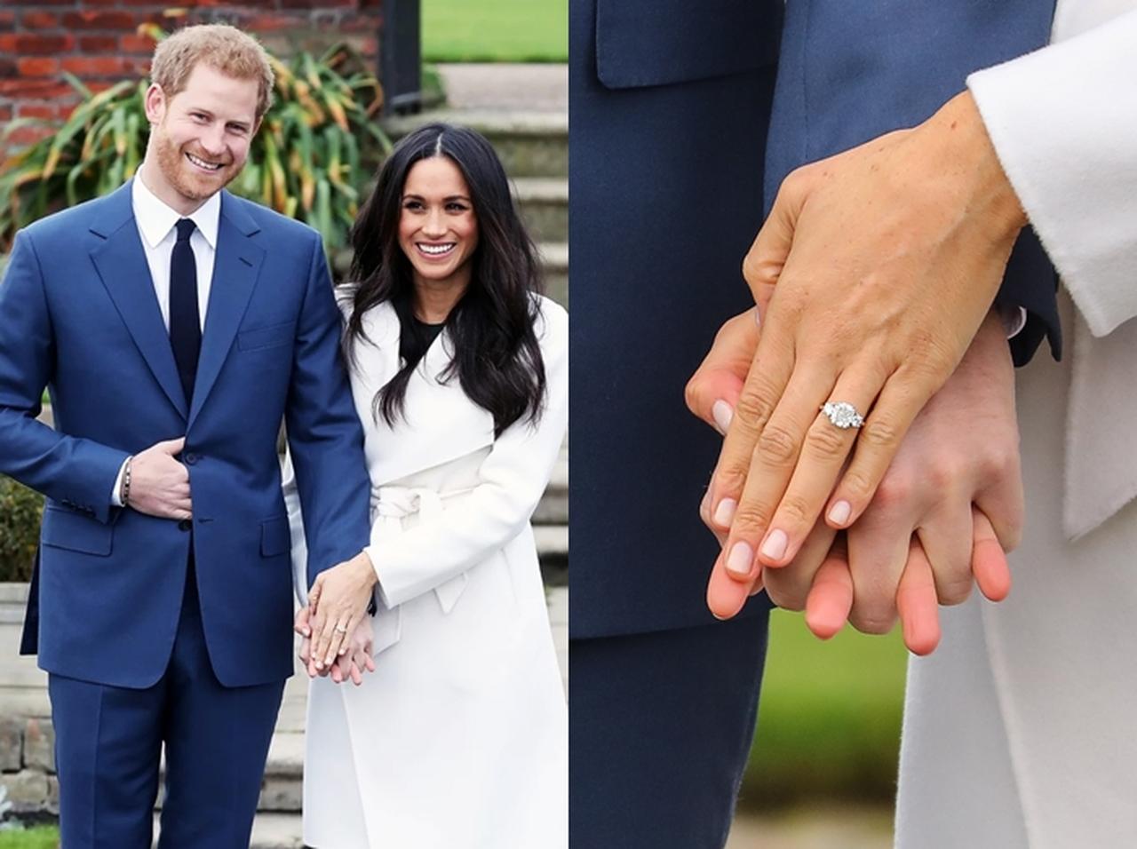 ヘンリー王子と婚約のメーガン・マークルが婚約指輪をお披露目!