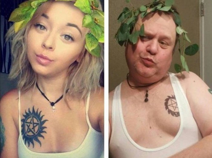 娘のインスタ写真をパロり続けた父親、フォロワーが娘の倍を突破