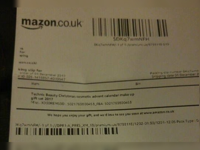 アマゾンの領収書に謎のメッセージ、そこに書かれていた悲痛な叫びとは?