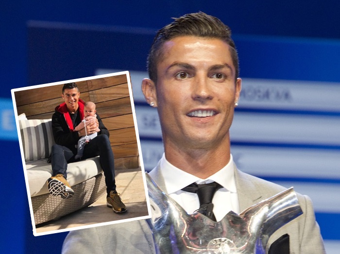 クリスティアーノ・ロナウド、長女エヴァちゃんとレアな2ショットを公開