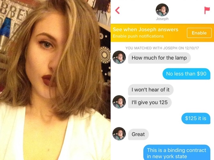 Tinderに飽きた女性、斬新すぎる方法でTinderを利用する