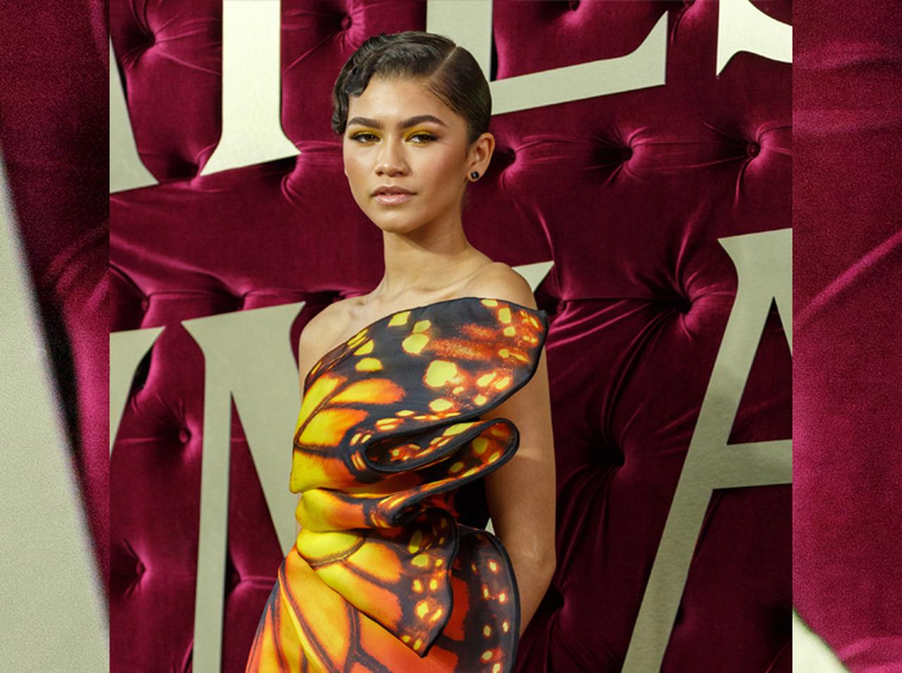 『スパイダーマン』女優ゼンデイヤ、難易度最高レベルの「蝶ドレス」を着こなす