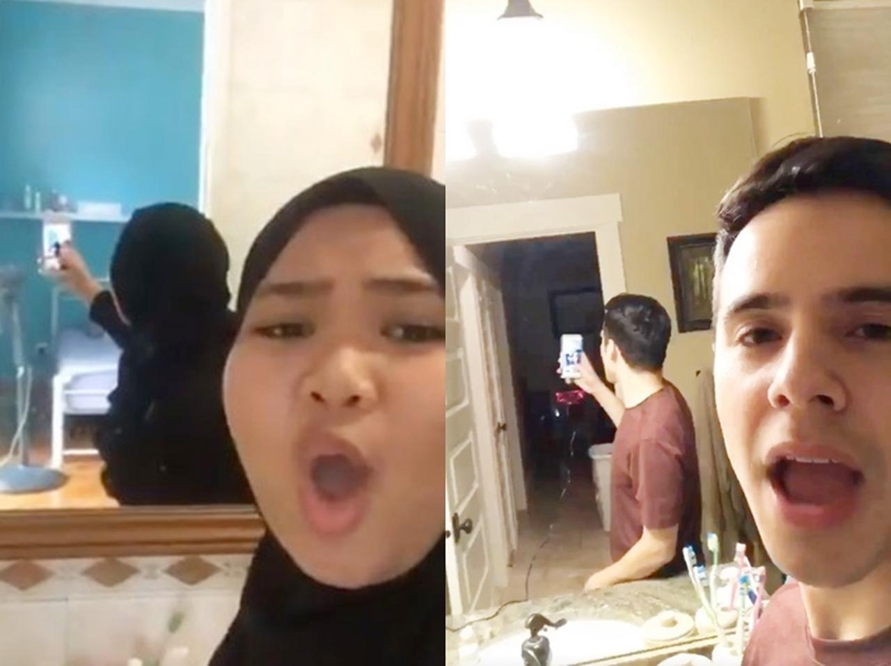 その手があったか！17歳女性の「1人で歌ってみた」爆笑動画をマネする人続出