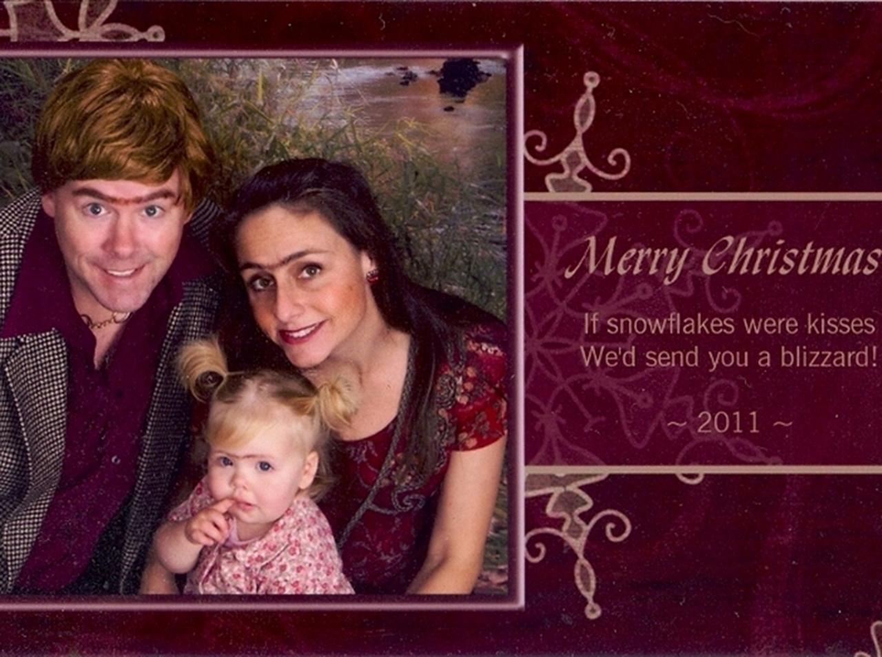 ある家族のクリスマスカード、毎年インパクトが強すぎて爆笑必至