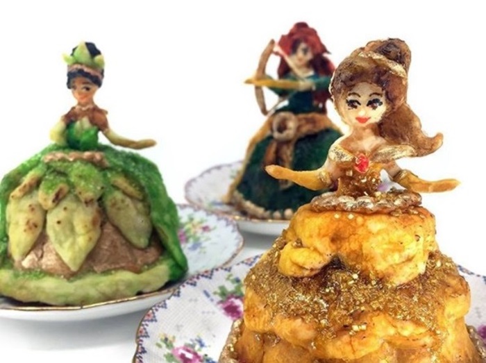 ディズニープリンセスをモデルにしたパイが可愛すぎる