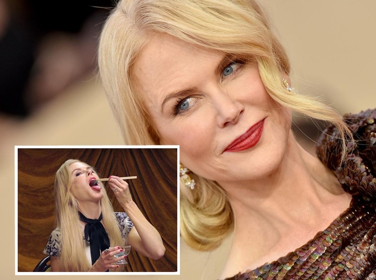 大女優ニコール・キッドマン、好物「生きている虫」のフルコースを食す