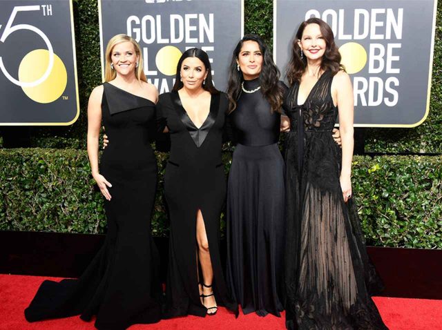 アワードで女優たちが着たセクハラ抗議の「黒ドレス」がオークション出品へ