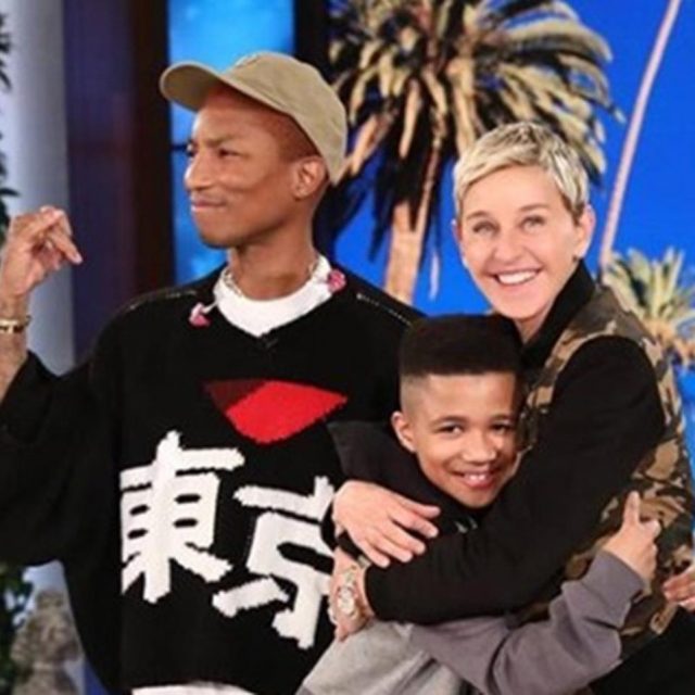 ファレル・ウィリアムス、日本で手に入れたニット着て米でテレビ出演
