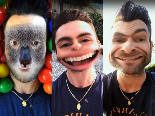 マルーン５のアダム・レヴィーン、流行の写真フィルターで顔が七変化