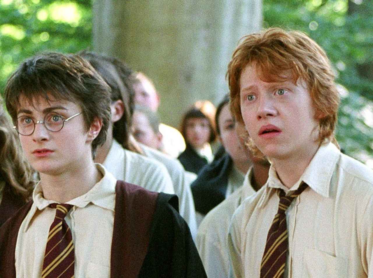 『ハリポタ』マルフォイ父役、ハリーとロンの貴重な撮影裏側の1枚を公開