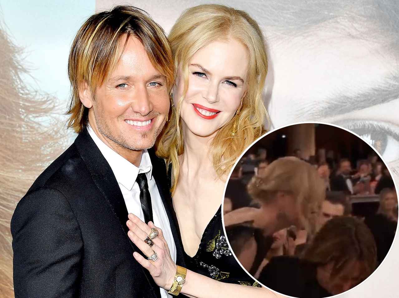 ニコール・キッドマン、ゴールデン・グローブ賞の生放送中に夫へのキスに失敗