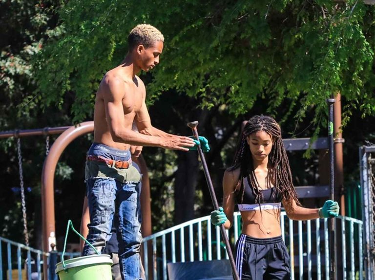 ウィル・スミスの息子&娘、公園で思いやりと愛の活動に参加