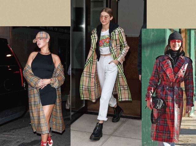 バーバリーの“ラミネート加工トレンチ”が新しい！セレブがいち早く愛用スタート！