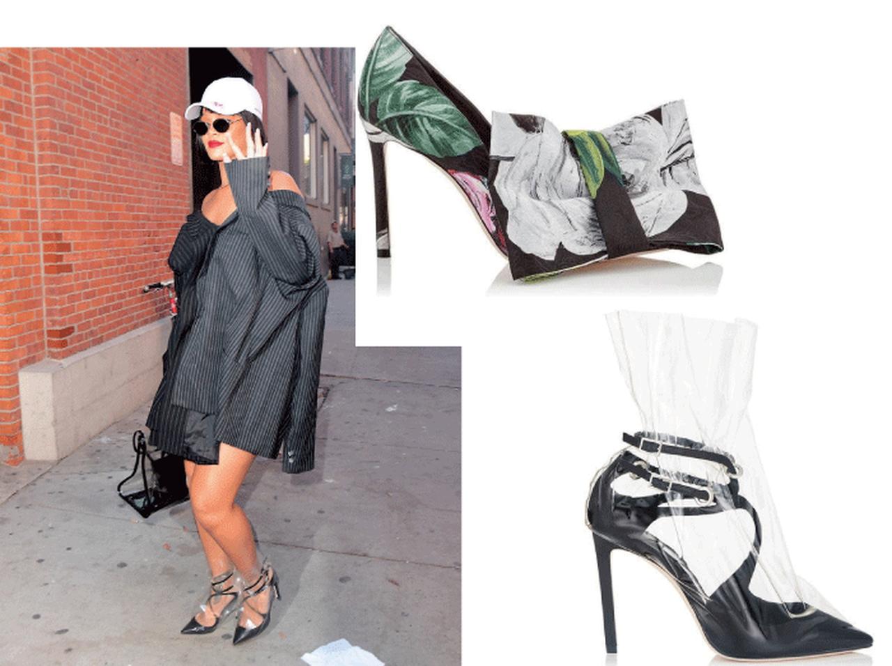 話題のコラボ「ジミー チュウ×オフ・ホワイト」発売前にセレブが愛用！