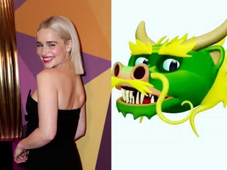 『ゲーム・オブ・スローンズ』エミリア・クラーク、iPhoneのアニ文字でドラゴンに変身
