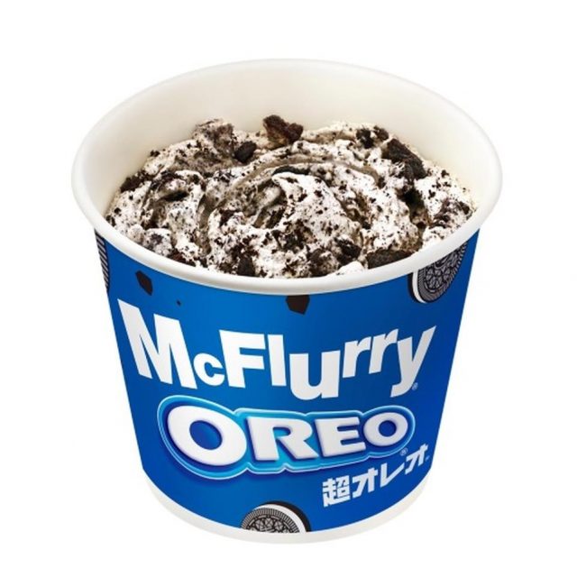 マクドナルド×オレオに新顔！超ザックザク食感のオレオ大盛りアイスが登場