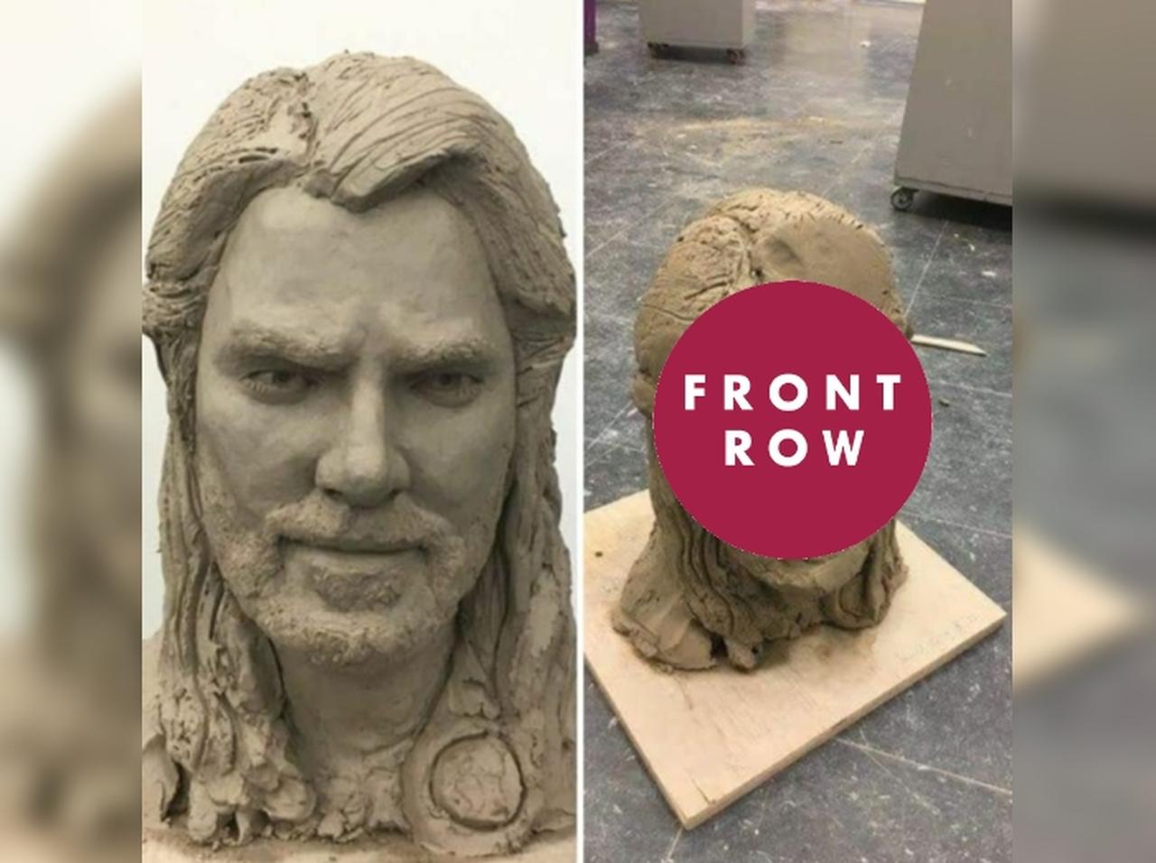 粘土で作った「イケメン」の彫刻が一瞬にして「ブサメン」になった姿に爆笑