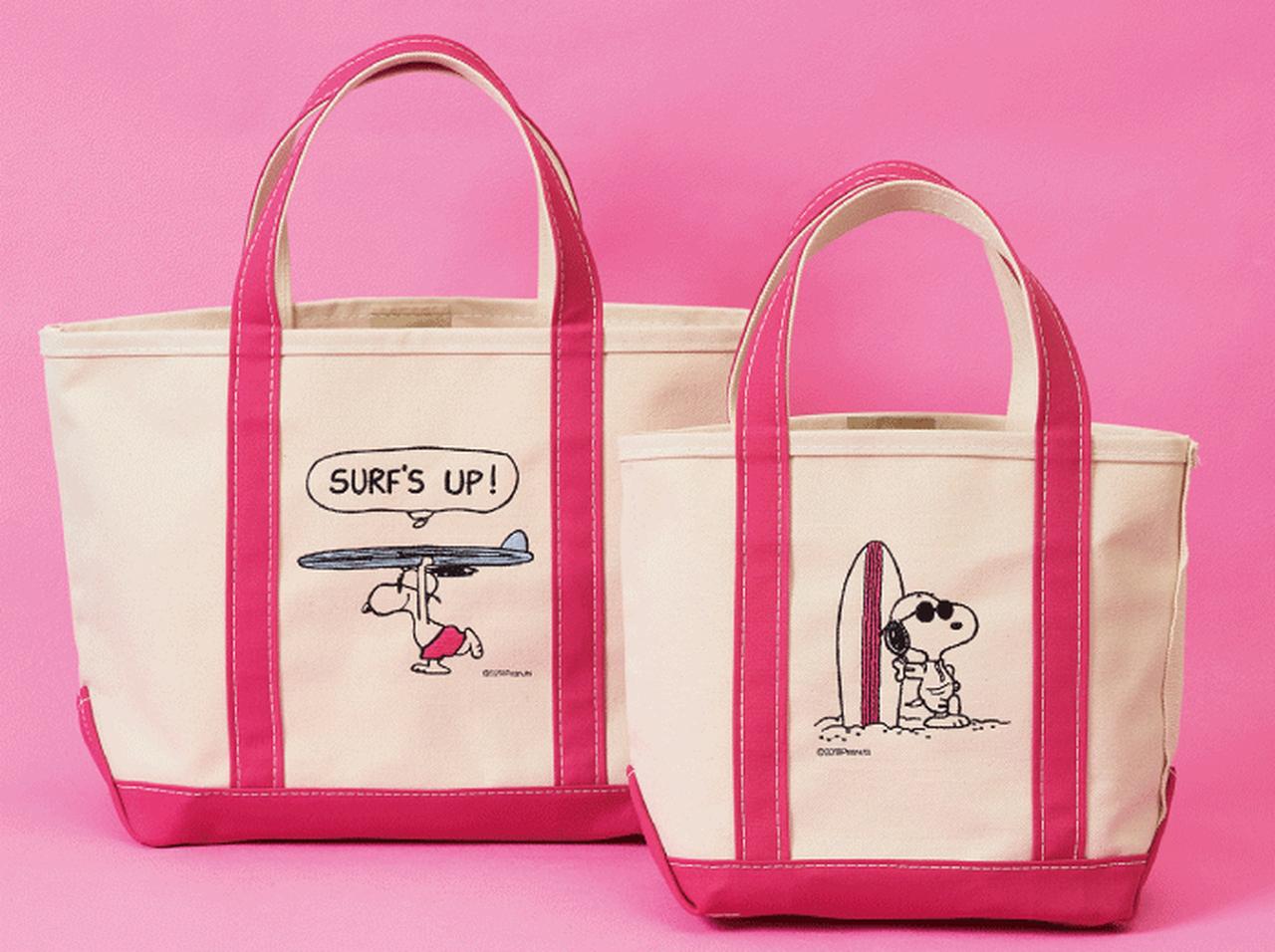 スヌーピーがサーフィン! L.L.Beanとの特別コラボ・トートが発売