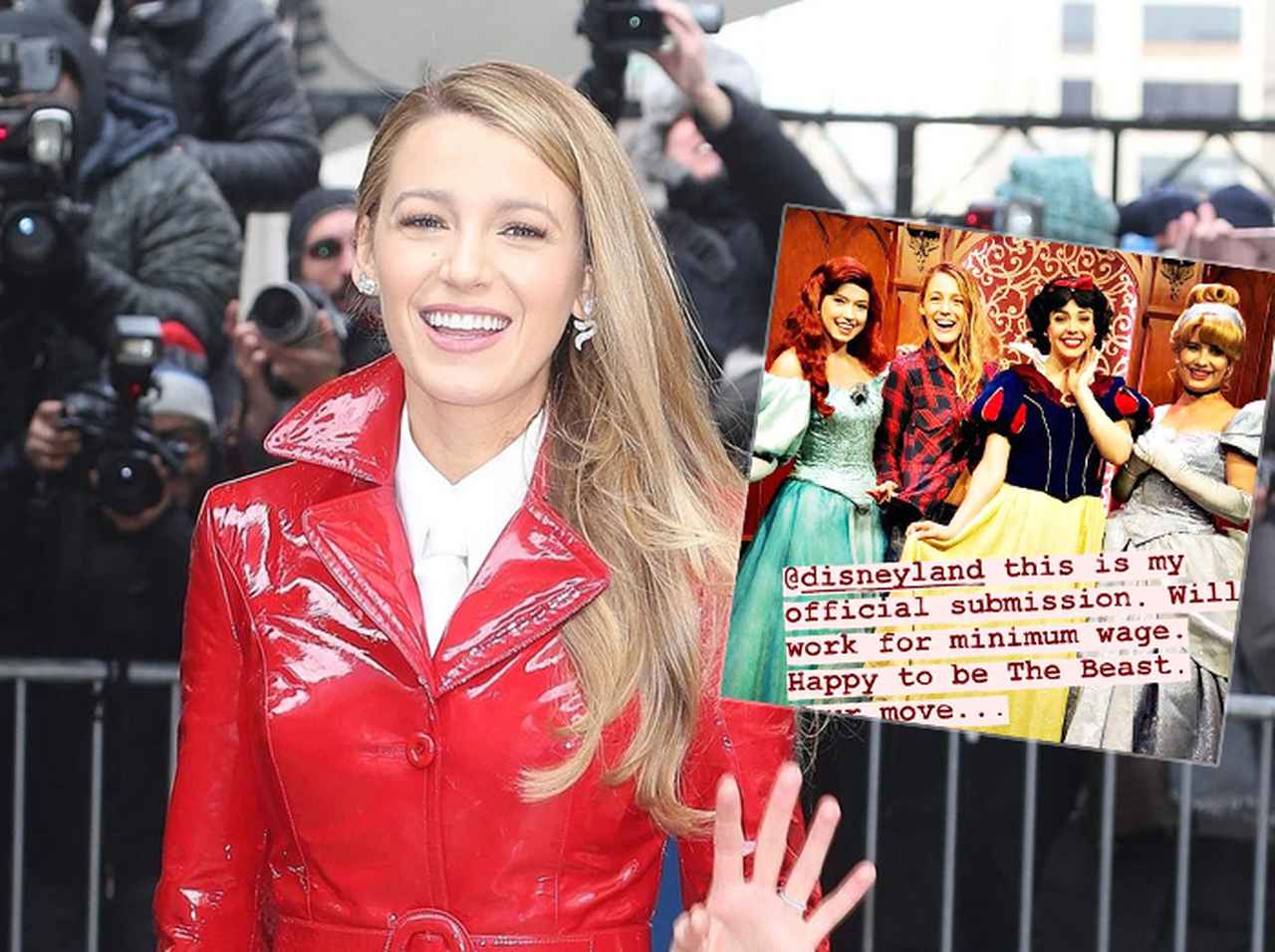 ブレイク・ライヴリーがディズニーに転職希望!プリンセスと並ぶ姿が違和感ナシ