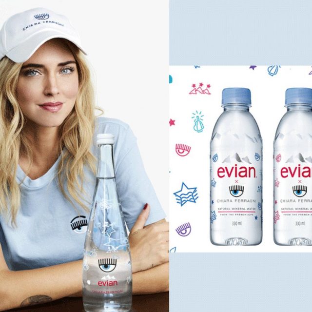 キアラ・フェラーニ×エビアンのコラボボトルが発売！限定ステッカーも
