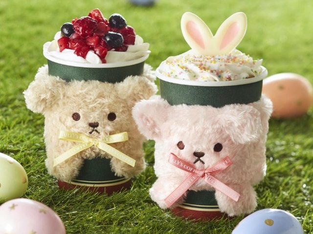 タリーズコーヒー、うさ耳ラテやアニマルスリーブがイースターで登場