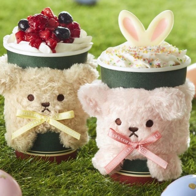 タリーズコーヒー、うさ耳ラテやアニマルスリーブがイースターで登場