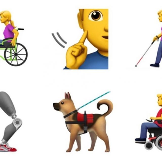 アップルが障がい者を現す13個の絵文字を提案、車椅子や盲導犬など