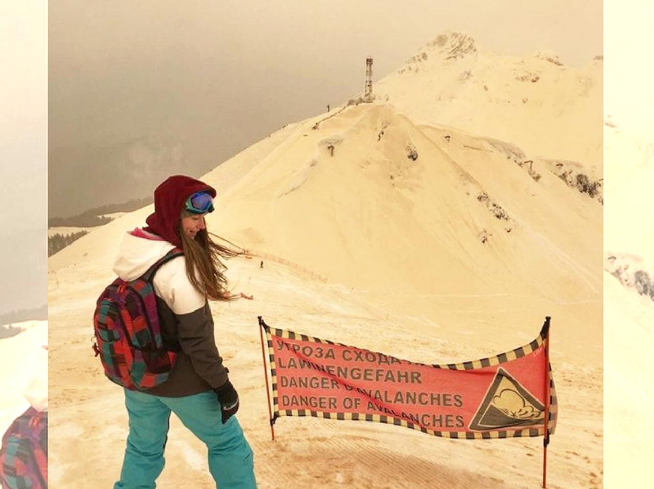 東欧諸国で「オレンジ色の雪」 その正体に唖然！