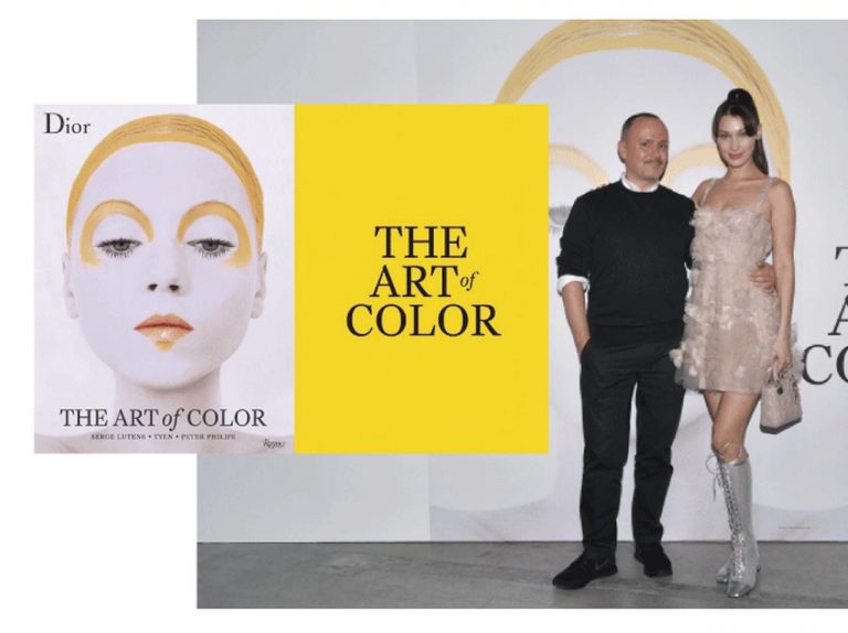 ディオールのエキシビション「ディオールアート オブ カラー展」にベラ・ハディッド登場