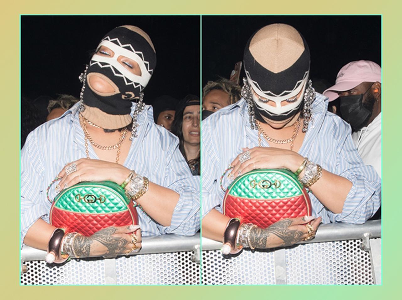 コーチェラの最前列で酔いしれる謎の「覆面ウーマン」の正体に驚愕!