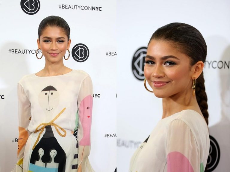 ゼンデイヤ、難易度の高いデザインドレスを可憐に着こなす