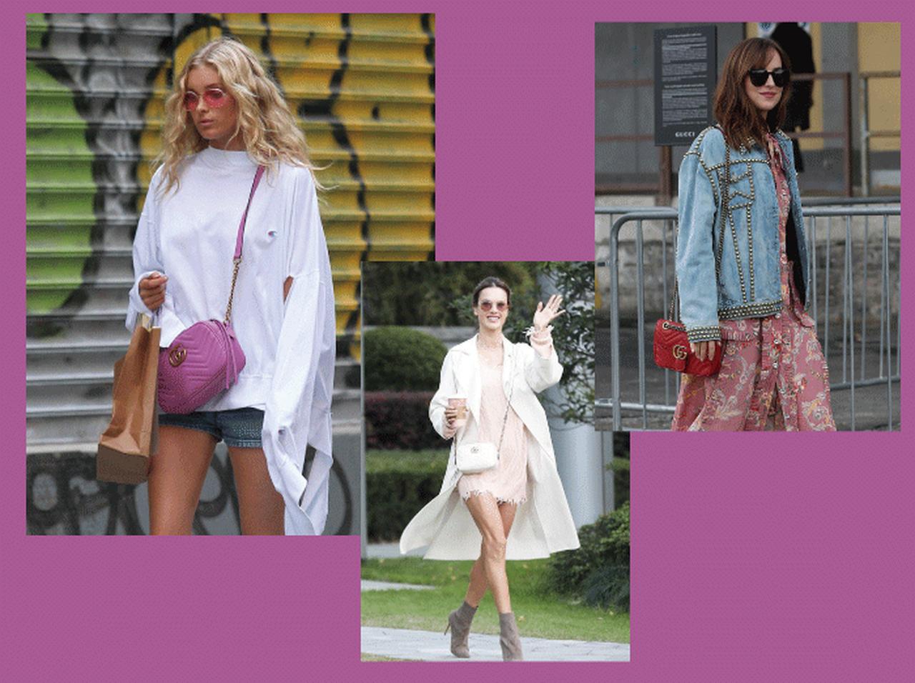 グッチのマーモント・バッグがセレブに根強い人気♡