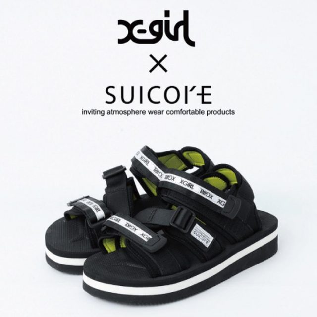 X-girl×スイコックのコラボサンダルが登場