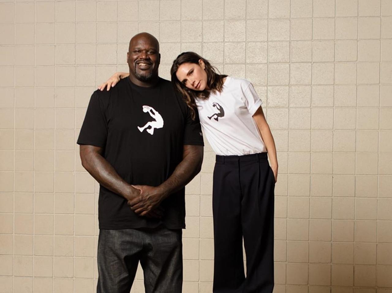 ヴィクトリア・ベッカム、身長2m超えのNBA選手と並んだらこうなる