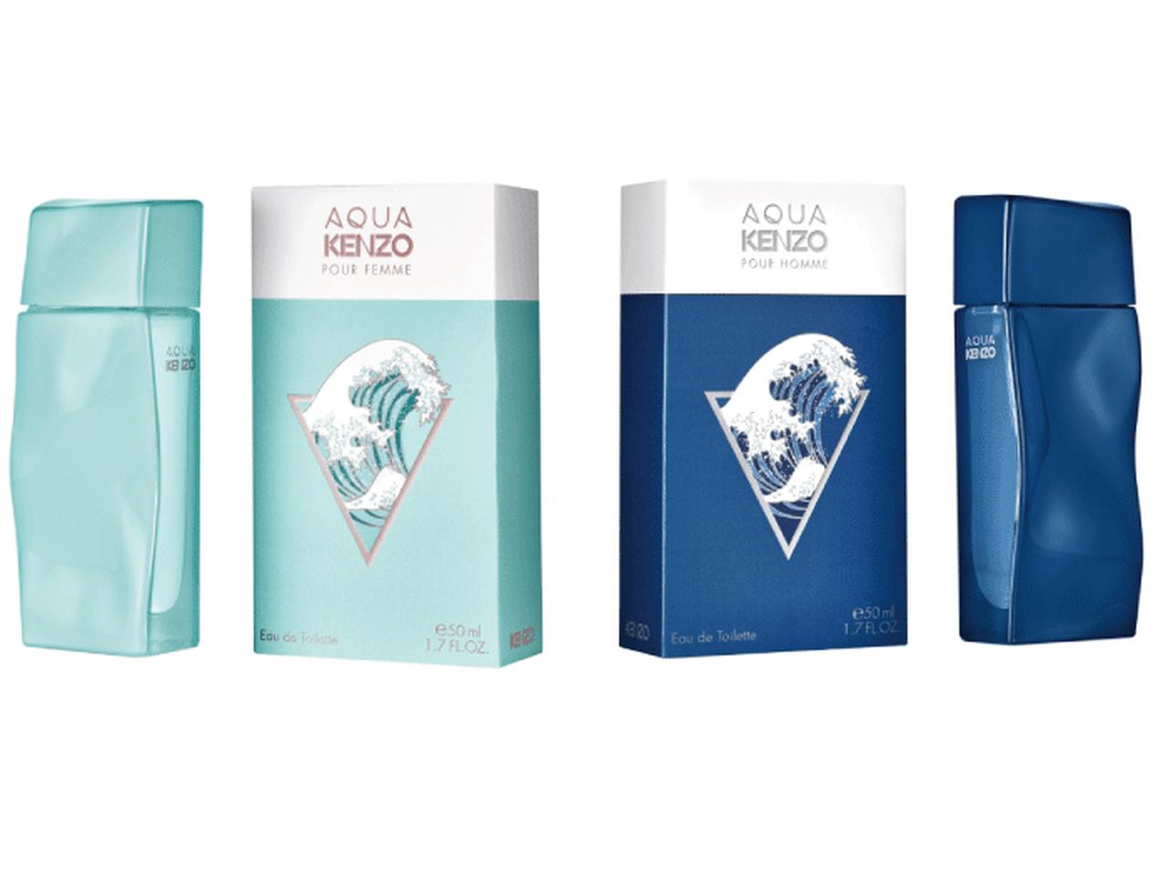 ケンゾーより、新香水2種が発売「アクア ケンゾー」と「アクア ケンゾー プールオム」