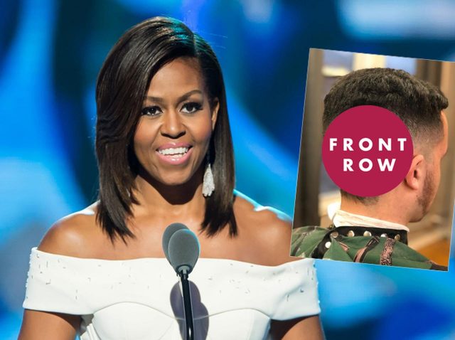 男性の頭に剃り込まれたミシェル・オバマ夫人の「肖像画」のクオリティに脱帽