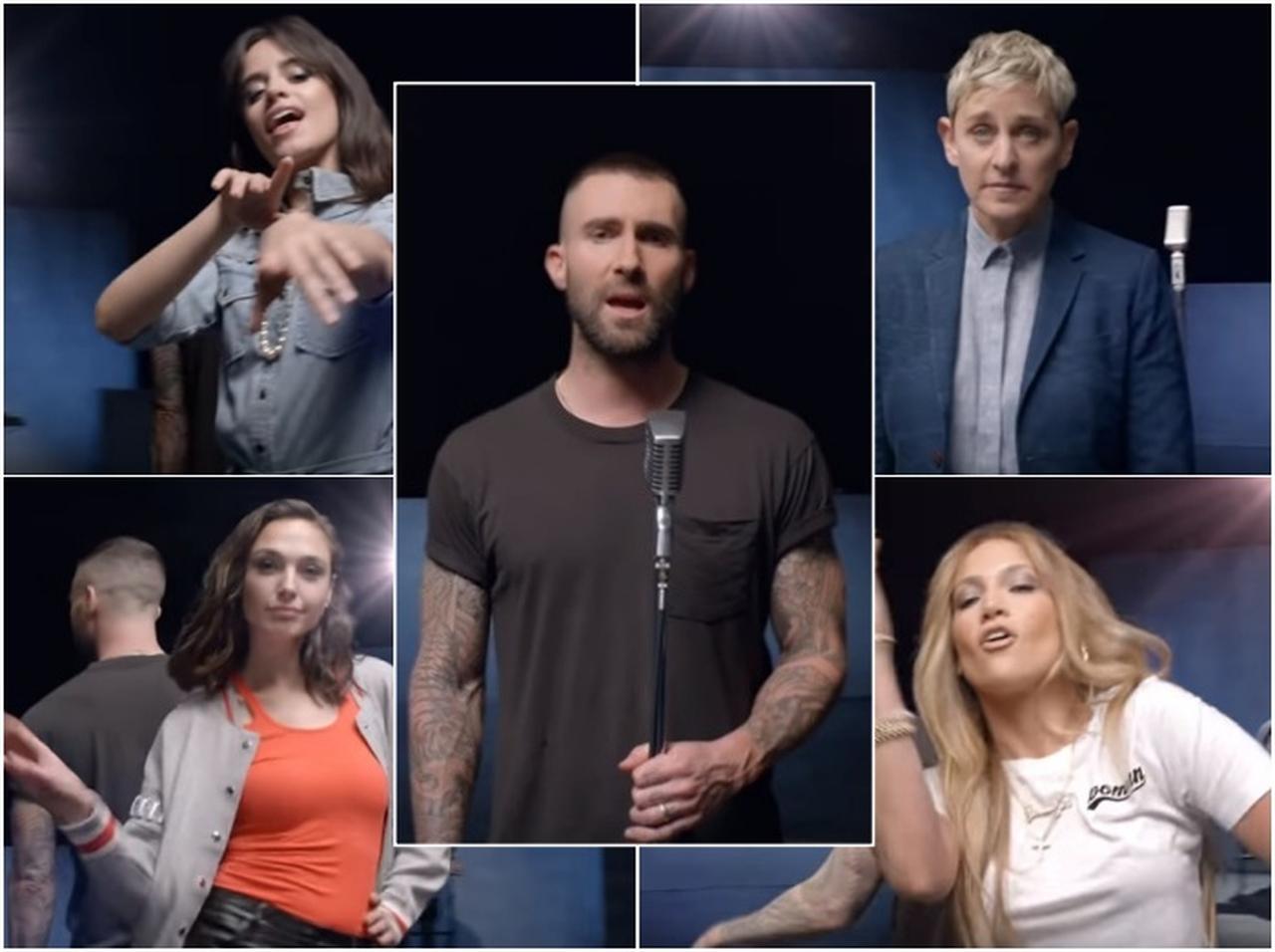 マルーン5とカーディ・Bの「ガールズ・ライク・ユー」MV、美女セレブが多数カメオ出演