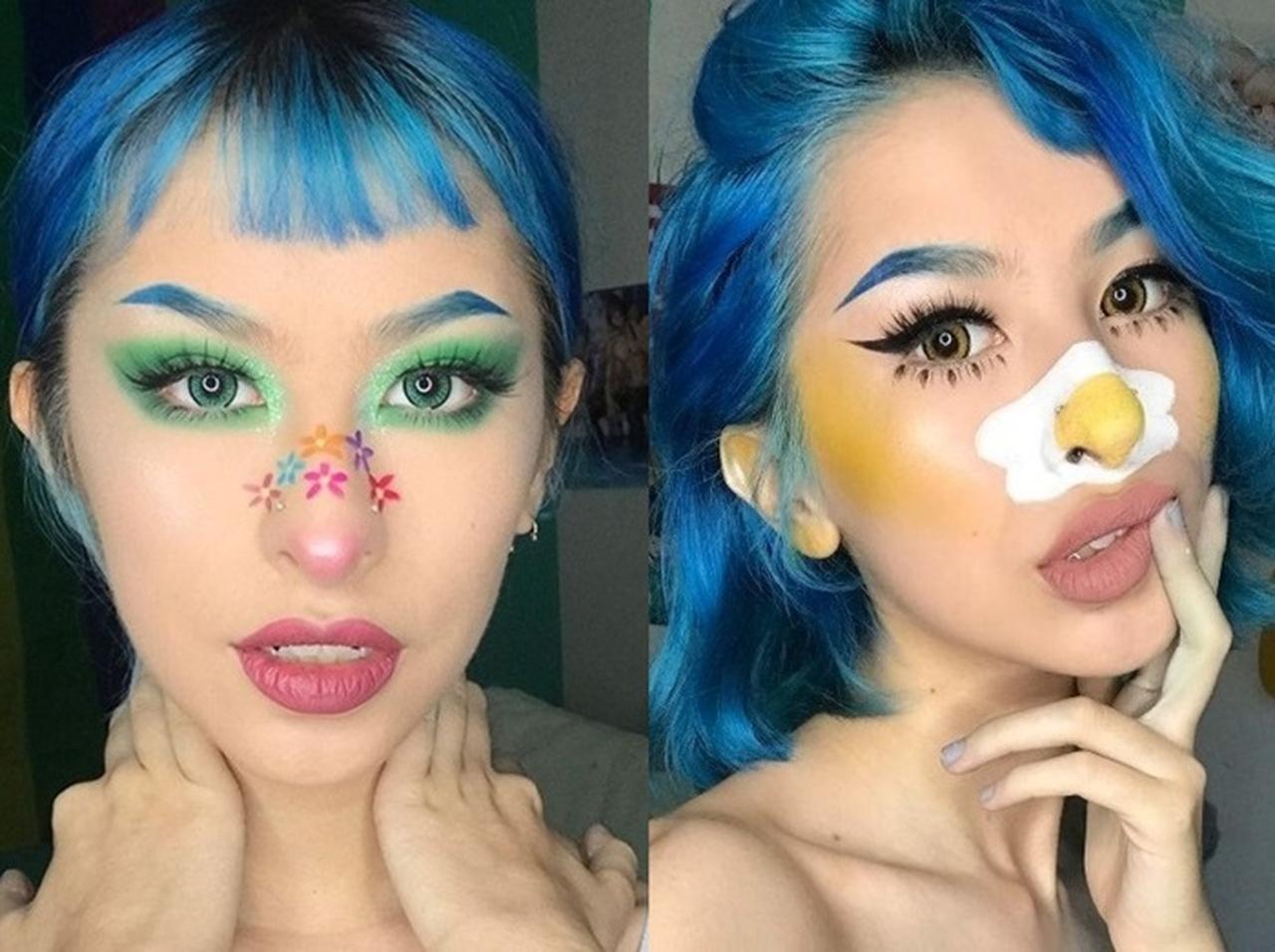 花やフルーツまでなんでも描いちゃう！「ノーズメイク」が新たなトレンドに